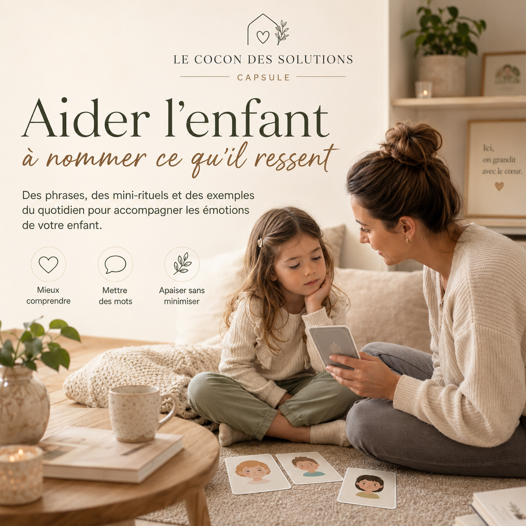Aider l'enfant à nommer ce qu'il ressent