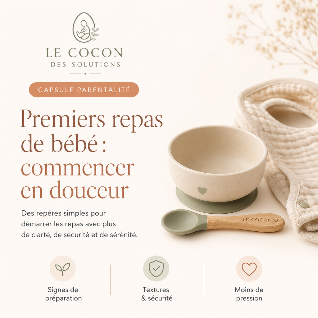 Premiers repas de bébé : commencer en douceur