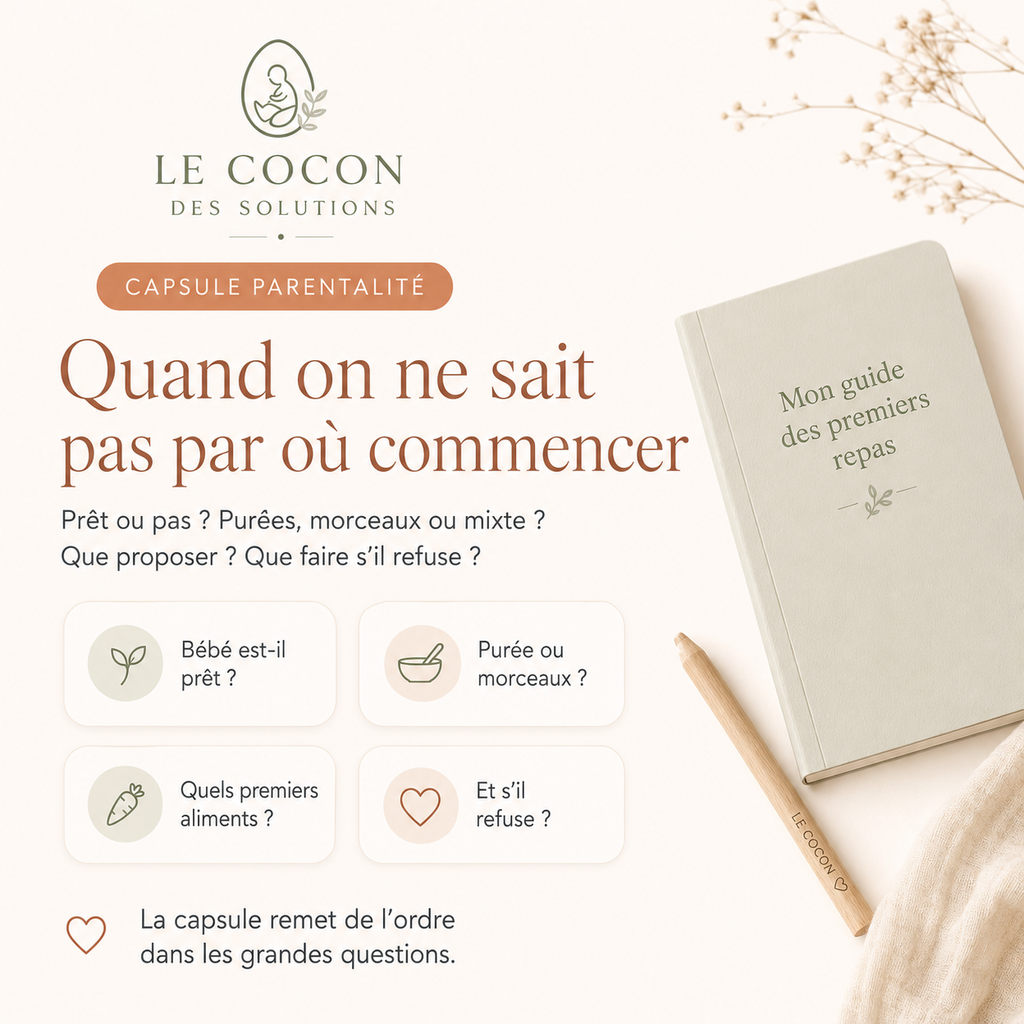 Premiers repas de bébé : commencer en douceur
