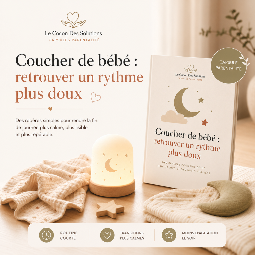 Coucher de bébé : retrouver un rythme plus doux - image principale de la capsule