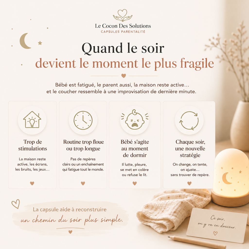 Coucher de bébé : quand le soir devient le moment le plus fragile