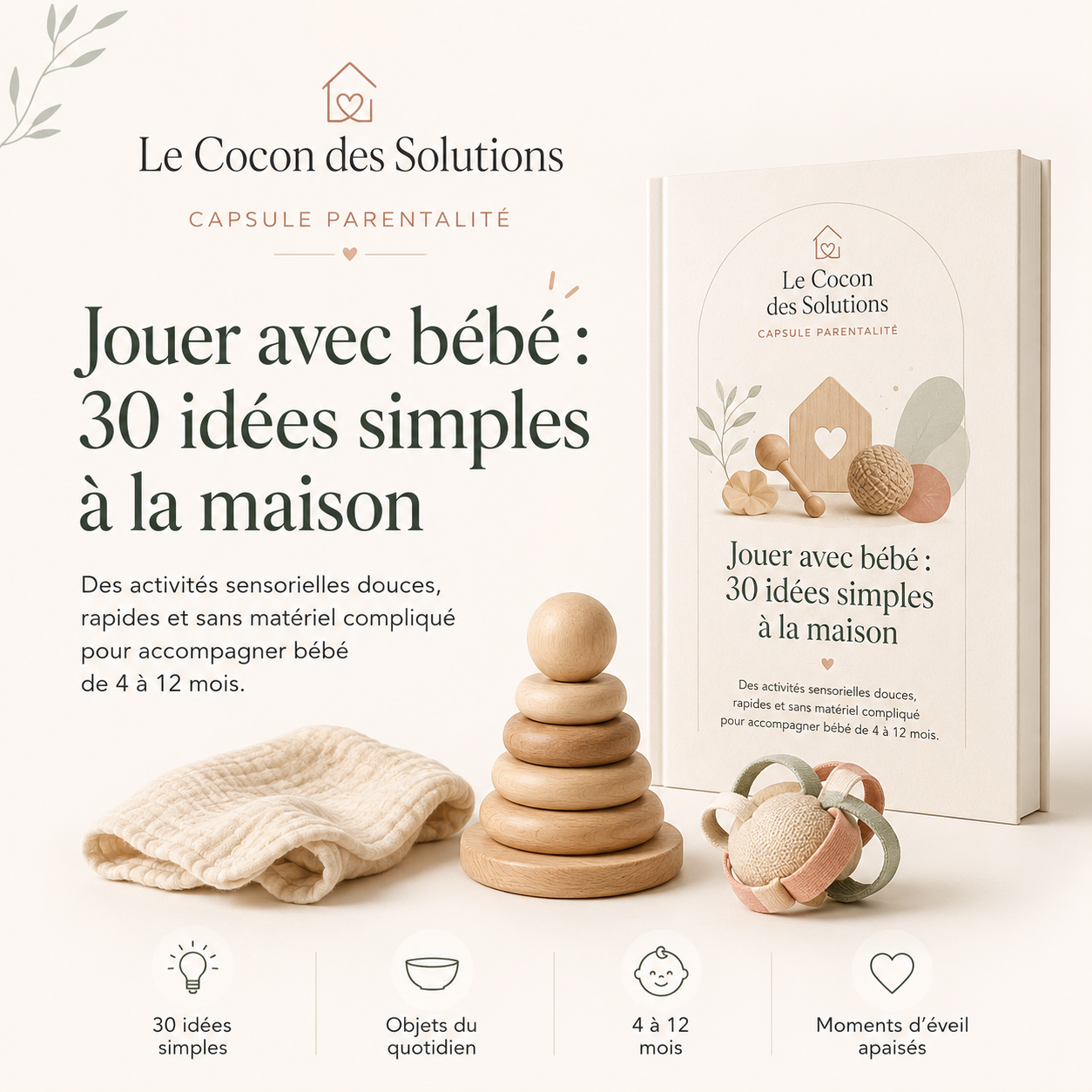 Image produit de la capsule Jouer avec bébé : 30 idées simples à la maison