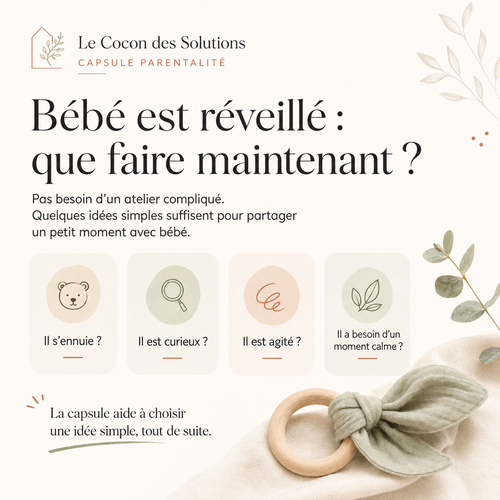 Image produit pour la capsule Jouer avec bébé : que faire quand bébé est réveillé